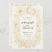 Romantic Blush Roos Weddenschap Kaart (Voorkant / Achterkant)