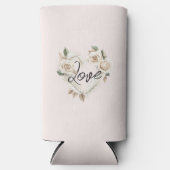 Romantic Blush Roses Feathers Heart Love (Voorkant)
