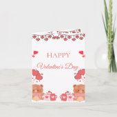 Romantic Blush Valentine Card Feestdagen Kaart (Voorkant)