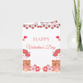 Romantic Blush Valentine Card Feestdagen Kaart