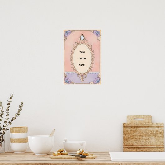 Romantic Blush Vanity Poster (Cuisine)