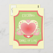 Romantic Boat Cruise Briefkaart (Voorkant / Achterkant)