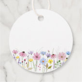 Romantic Boho Garden Wildflower Thank You Bedankjes Labels (Achterkant)