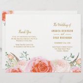 Romantic Boho Tribal Wedding Programs (Voorkant / Achterkant)