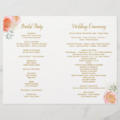 Romantic Boho Tribal Wedding Programs (Achterkant)