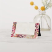 Romantic Bouquet Hot Pink Black Wedding (Achterkant)