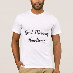 Romantic Breakfast Love Quote Typography T-shirt