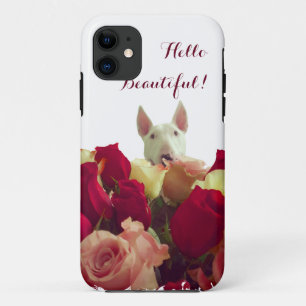 Romantic Bull Terrier iPhone 11 Hoesje