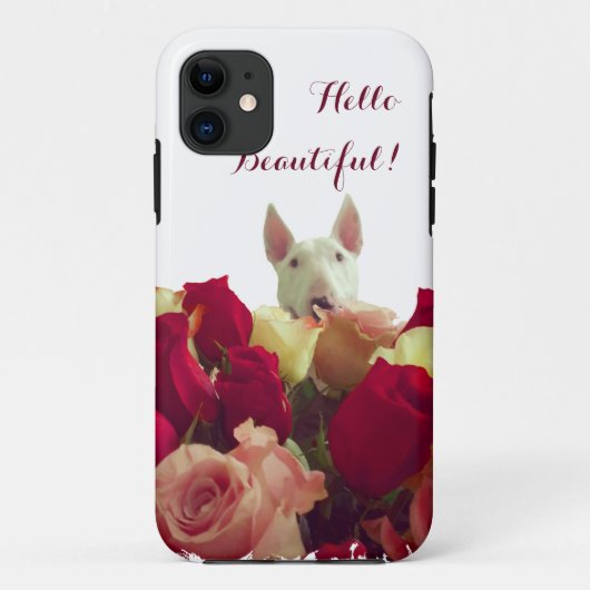 Romantic Bull Terrier Case-Mate iPhone Case (Achterkant)