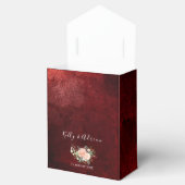 Romantic Burgundy Blush Pink Floral Rustic Wedding Bedankdoosjes (Geopend)