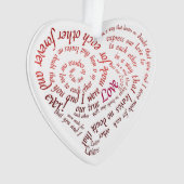 Romantic Calligraphy Lovers Heart Shaped Quote (devant)