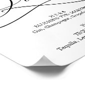 Romantic Calligraphy Signature Drink Sign Poster (Hoek)