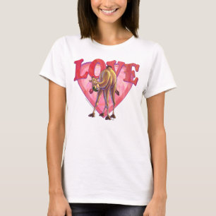 Romantic Camel Valentijnsdag T-shirt