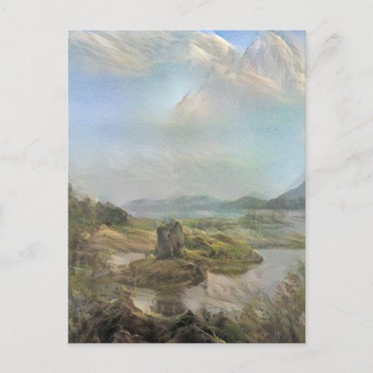 Romantic Castle Stalker Briefkaart (Voorkant)