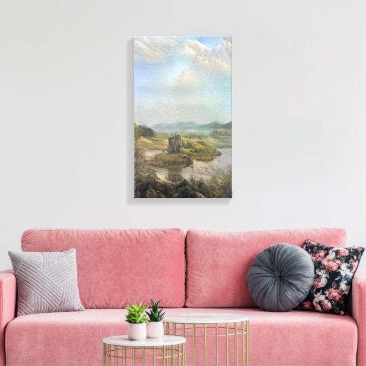 Romantic Castle Stalker Canvas Afdruk (Insitu (Woonkamer))