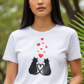 Romantic Cat Lover T-Shirt | Valentine's Day Gift 
