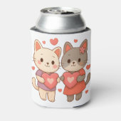 Romantic Cats Heart Can Cooler (Blikje Achterkant)