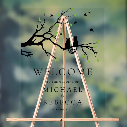 Romantic Cats Wedding Welcome (Neutre)