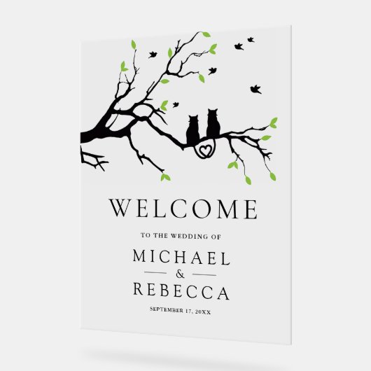 Romantic Cats Wedding Welcome (Angle)