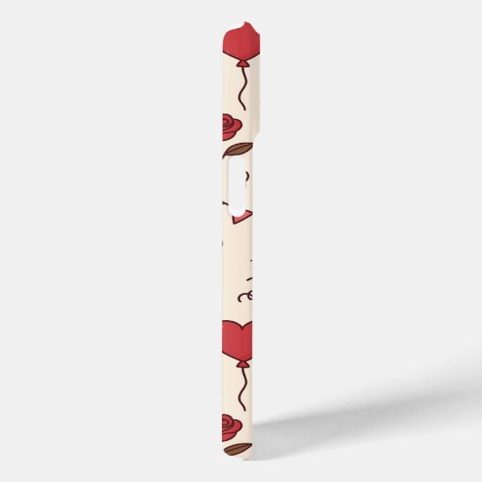 Romantic Celebration Doodle Pattern Case-Mate iPhone Case (Achterkant / Rechts)