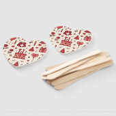 Romantic Celebration Doodle Pattern Handwaaier (Niet-gemonteerd)