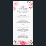 Romantic Chic Floral Mariage Menu Modèle<br><div class="desc">Romantic Chic Floral Mariage Modèle de menu. (1) Pour plus de personnalisation,  cliquez sur le lien "customiser plus loin" et utilisez notre outil de conception pour modifier ce modèle. (2) Si vous avez besoin d'aide ou d'articles correspondants,  veuillez me contacter.</div>