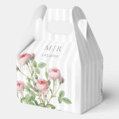 Romantic Chic French Rose Botanical Wedding Bedankdoosjes (Voorkant)