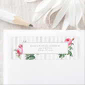 Romantic Chic French Rose Botanical Wedding Etiket (Insitu)