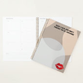 Romantic chic luxe red lips planner (Display)