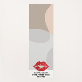 Romantic chic luxe red lips yogamat