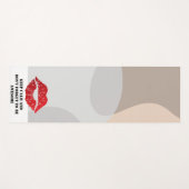 Romantic chic luxe red lips yogamat (Voorkant (horizontaal))