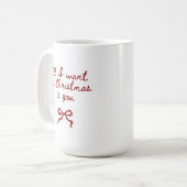 Romantic Christmas Mug Gift for Her or Girlfriend (Devant gauche)