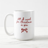 Romantic Christmas Mug Gift for Her or Girlfriend (Gauche)