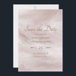 Romantic Classy Blush Pink Enregistrer la carte Da<br><div class="desc">Customisez cette Classique Romantique Moderne Design Design Rose Vierge Mariage Vertical Enregistrer La Carte Date.</div>