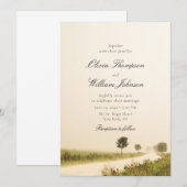 Romantic Countryside Landscape Wedding Invitation (Devant / Derrière)