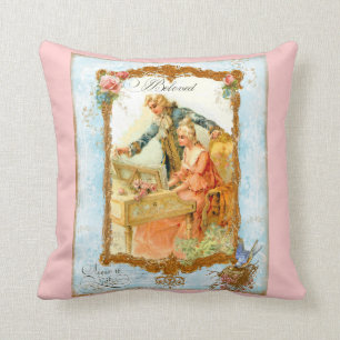Romantic Couple bij Harpsicord & Bluebird Kussen