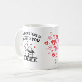 Romantic Couple Coffee Mug – Lovers (Devant gauche)