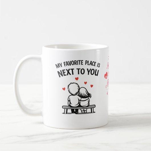 Romantic Couple Coffee Mug – Lovers (Gauche)