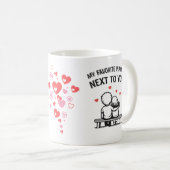 Romantic Couple Coffee Mug – Lovers Koffiemok (Voorkant rechts)