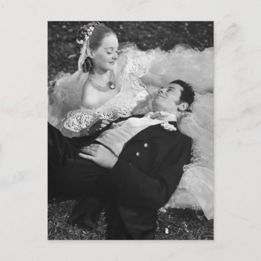 Romantic Couple Frans Briefkaart (Voorkant)