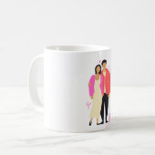 Romantic Couple Mug | Elegant Love Coffee Cup for  (Devant gauche)