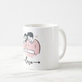 Romantic Couple Mug | Love Coffee Cup for Couples (Devant droit)