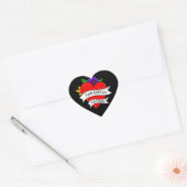 Romantic Couple's Gift | Kunst met Tattoo stijl Hart Sticker (Envelop)