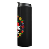 Romantic Couple's Gift | Kunst met Tattoo stijl Thermosbeker (Geroteerd rechts)