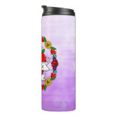 Romantic Couple's Gift | Kunst met Tattoo stijl Thermosbeker (Geroteerd rechts)