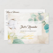 Romantic Cream Floral Elegant Appointinder Briefkaart (Voorkant / Achterkant)