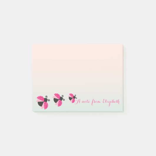 Romantic Cute Lovely Stylish, Ladybugs Post-it® Notes (Voorkant)