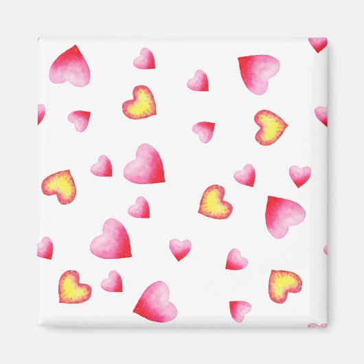 Romantic Cute Red Heart Magneet (Voorkant)