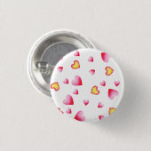 Romantic Cute Red Heart Ronde Button 3,2 Cm (Voorkant /achterkant)