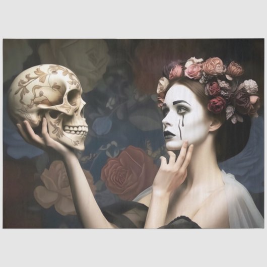 Romantic Dark Decoupage Tissuepapier (Voorkant)